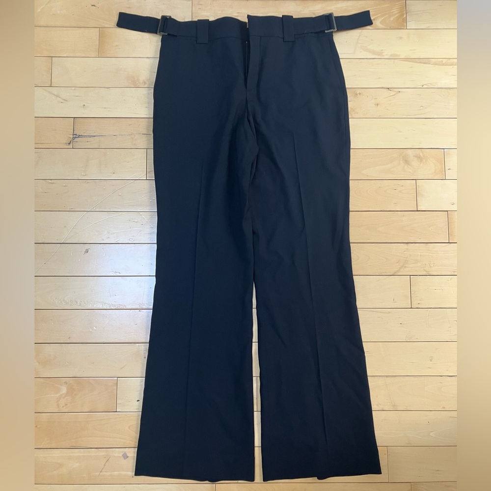 Black Chloé Wide-Leg Trousers with Adjustable Belt